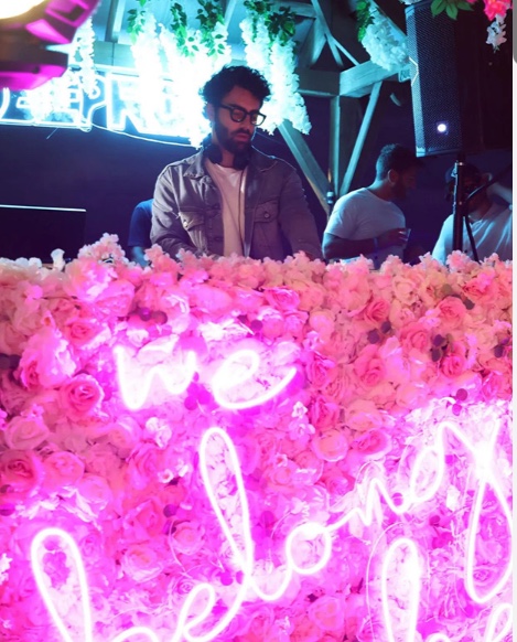 Floral stage and event installation for a live audience